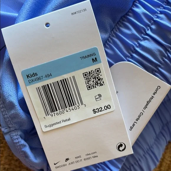 NWT! Nike Blue and Coral-Orange Performance Shorts x2 pair - Picture 10 of 14